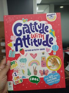 MINDFUL ME: GRATITUDE WITH ATTITUDE TATTOO ACTIVITY BOOK